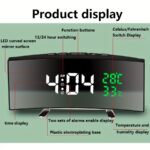 6.6-Inch LED Digital Alarm Clock with Temperature & Humidity Display - Image 7