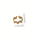 Adjustable Gold Heart Open Ring for Women - Image 4