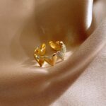 Adjustable Gold Heart Open Ring for Women - Image 5