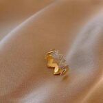 Adjustable Gold Heart Open Ring for Women - Image 6