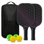Fiberglass T700 Pickleball Paddle Set with 4 Balls - Image 5
