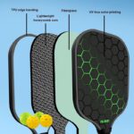 Fiberglass T700 Pickleball Paddle Set with 4 Balls - Image 7