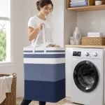 Large capacity foldable laundry basket, 1 unit
