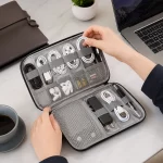 Travel cable organizer case, 1 unit