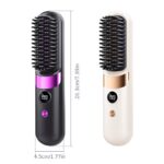Portable Wireless Hair Straightening Comb with LED Display - Image 2
