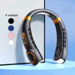 USB Rechargeable Portable Neck Fan with LED Lights - Image 11