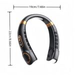 USB Rechargeable Portable Neck Fan with LED Lights - Image 12