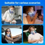 USB Rechargeable Portable Neck Fan with LED Lights - Image 10