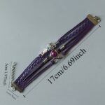 Vintage Multi-Layer Rope Bracelet with Heart Charm - Image 3