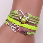 Vintage Multi-Layer Rope Bracelet with Heart Charm - Image 5