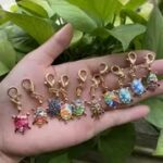 10-Piece Assorted Turtle Charm Keychain Set - Image 6