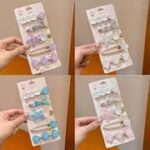 5-Piece Mermaid Shell and Starfish Hair Clip Set