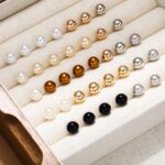 18-Pair Multicolor Pearl Stud Earrings Set - Image 7
