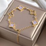 Luxurious Metal Hollow Clover Bracelet – Elegant Charm Jewelry for Women - Image 8