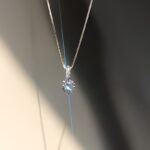 Round-Cut Crystal Solitaire Pendant Necklace - Image 7