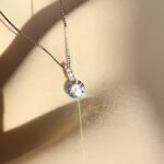 Round-Cut Crystal Solitaire Pendant Necklace - Image 8