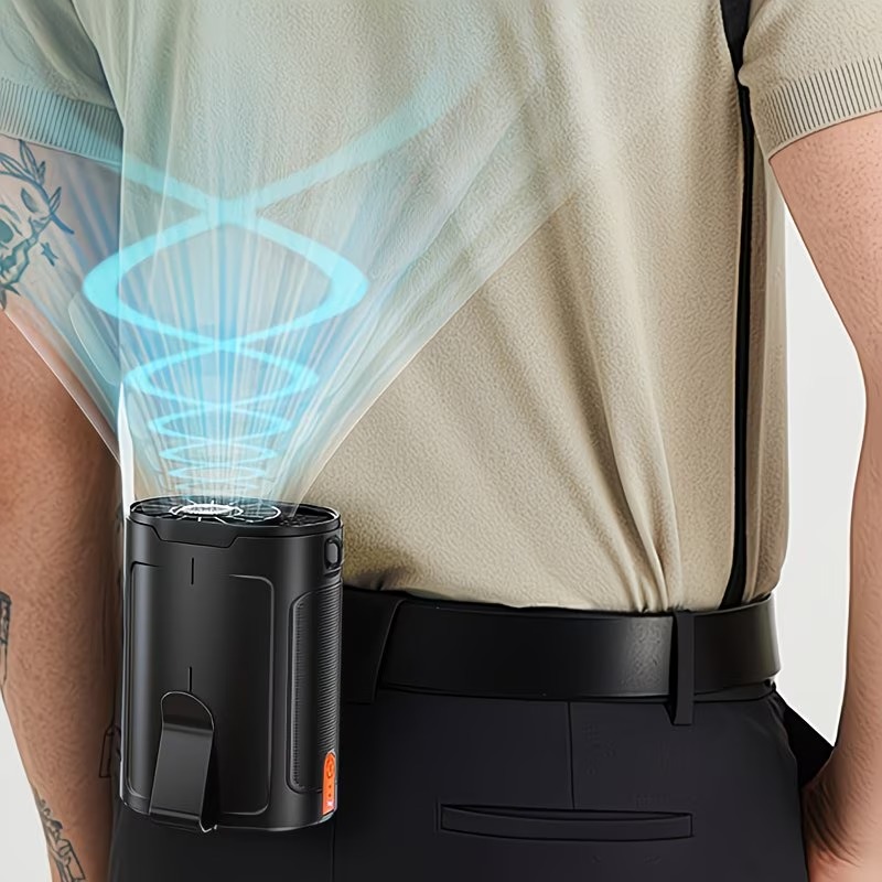 3000mAh Rechargeable Wearable Waist Clip Fan
