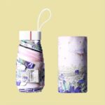 Pastel Floral 5-Fold Compact Travel Umbrella - Image 8