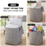 110L Houndstooth Foldable Clothing Storage Box - Image 7