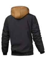Men’s Plaid-Lined Hooded Zip-Up Jacket - Image 4