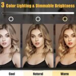 LED Lighted Makeup Mirror with Touch Dimming - Image 8