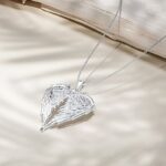 Angel Wings Pendant Necklace for Women – Elegant Silver-Tone Wing Charm Necklace - Image 6