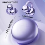 Clip-On AI Translator Earbuds with Detachable Gemstone Earrings - Image 11