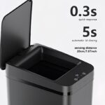 2-Piece 2.94-Gallon Motion Sensor Smart Trash Can Set - Image 5