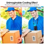 3000mAh Rechargeable Wearable Waist Clip Fan - Image 11