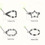 4-Piece Stainless Steel Egg Ring Mold Set - Image 8