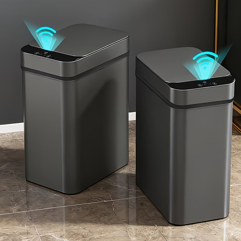 2-Piece 2.94-Gallon Motion Sensor Smart Trash Can Set