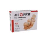 100-Piece Assorted Self-Adhesive First Aid Bandages