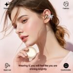 Clip-On AI Translator Earbuds with Detachable Gemstone Earrings - Image 6