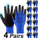 4-Pair Protective Gardening Work Gloves - Image 4