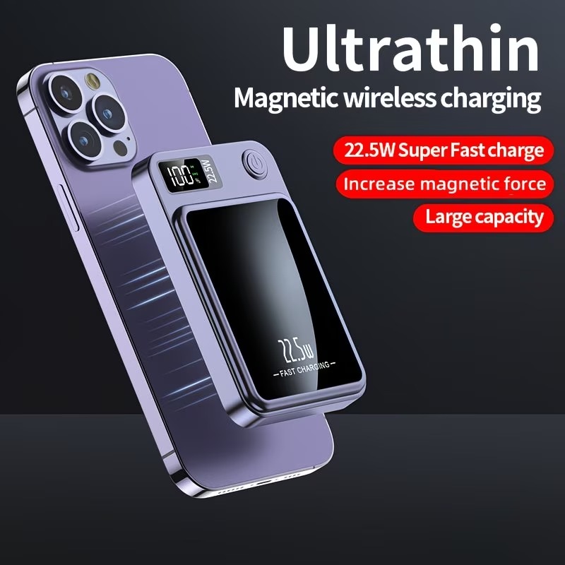 10000mAh Magnetic Wireless Fast-Charging Power Bank