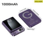 10000mAh Magnetic Wireless Fast-Charging Power Bank - Image 26
