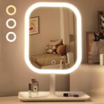 LED Lighted Makeup Mirror with Touch Dimming - Image 6
