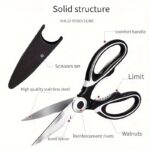 Multifunctional Stainless Steel Kitchen Scissors - Image 6
