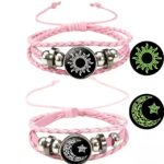 2-Pack Luminous Sun and Moon Braided Bracelets - Image 4