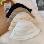 Women’s Hollow-Out Crochet Sun Hat - Image 3