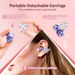Clip-On AI Translator Earbuds with Detachable Gemstone Earrings - Image 3
