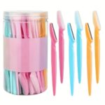 10-Pack Stainless Steel Eyebrow Razors – Multi-Functional Facial & Body Grooming Razors for Easy Trimming