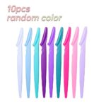 10-Pack Stainless Steel Eyebrow Razors – Multi-Functional Facial & Body Grooming Razors for Easy Trimming - Image 5