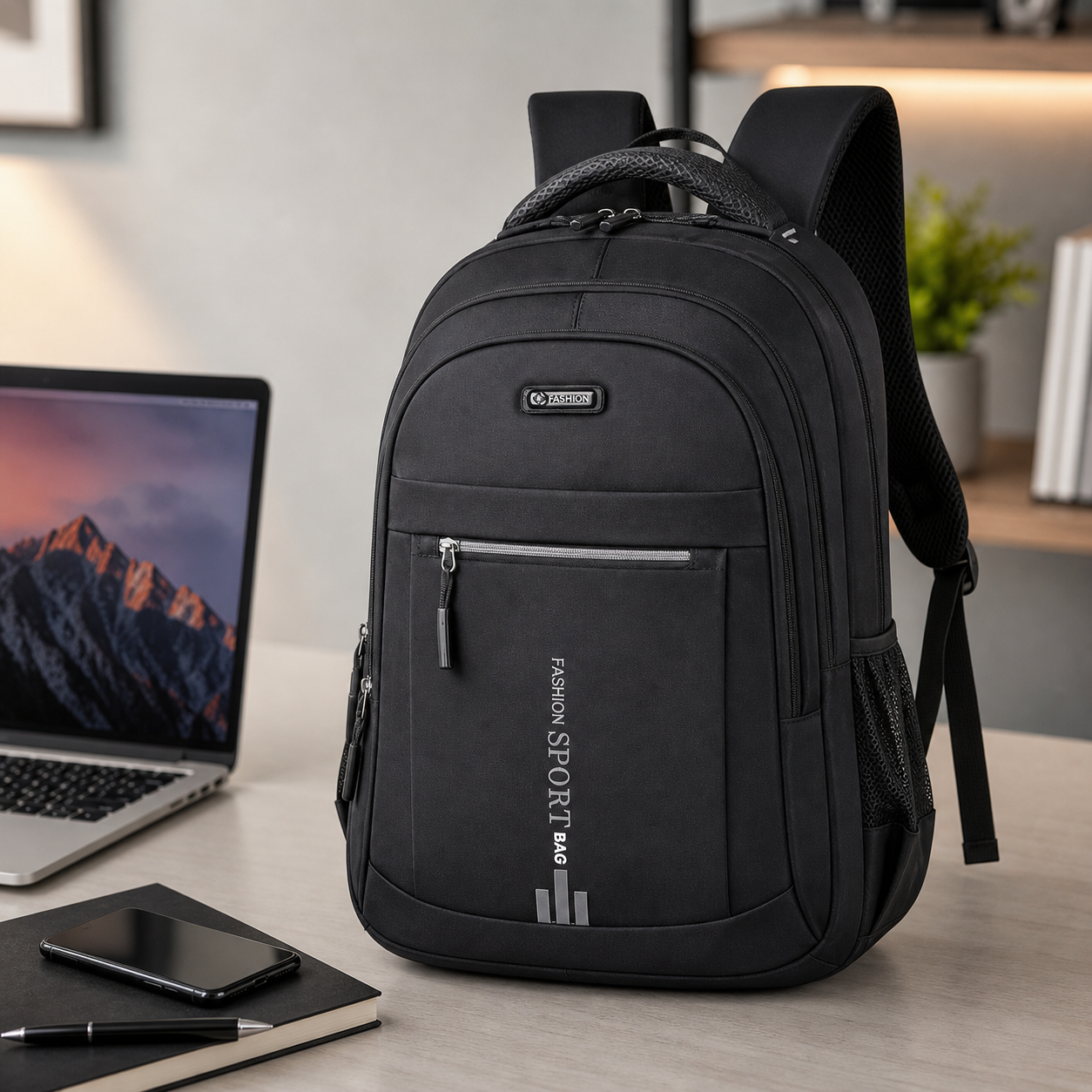 11a18740-c366-454c-8792-04e2fa9bf116 Universal Men's And Women's Large Capacity Travel Backpack – Durable Nylon Multi-Compartment Business and Outdoor Backpack - Image 1