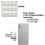 12-Pack LED Flameless Ripple Effect Candles – Battery-Powered Decorative Tea Lights - Image 3