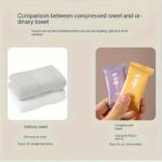 14pcs Portable Compressed Disposable Towels – Thickened Travel Facial Tissues - Image 4