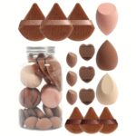 15-Piece Makeup Sponge Set – Triangle Puffs & Mini Makeup Sponges for Liquid, Cream & Powder Cosmetics - Image 8