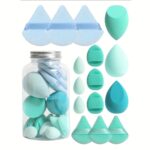 15-Piece Makeup Sponge Set – Triangle Puffs & Mini Makeup Sponges for Liquid, Cream & Powder Cosmetics - Image 14