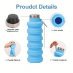 16oz Collapsible Silicone Water Bottle - Image 7