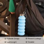16oz Collapsible Silicone Water Bottle - Image 13